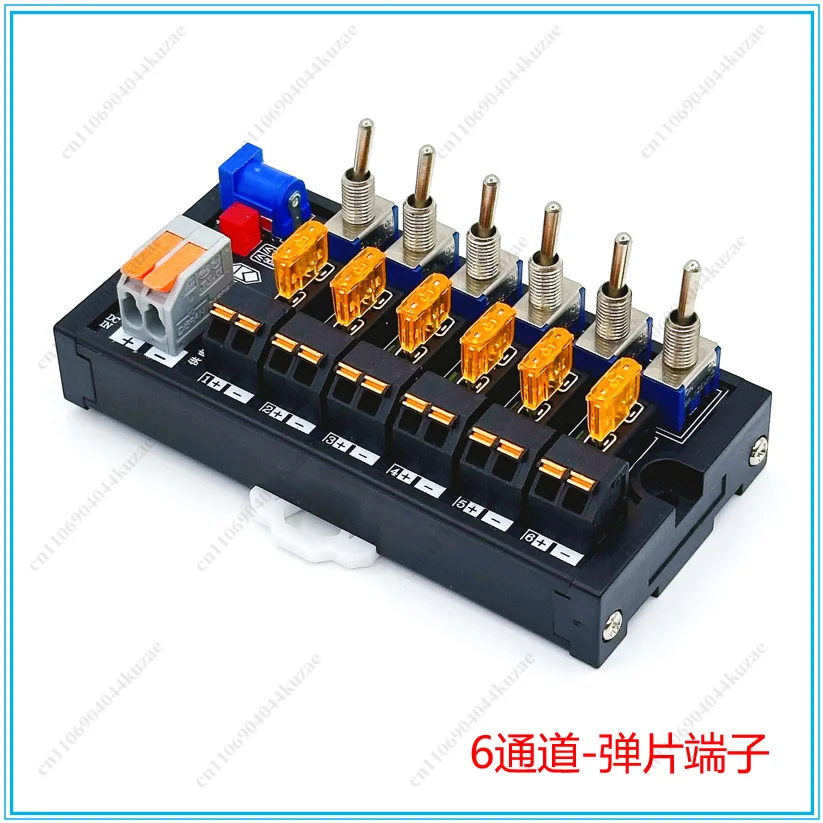 2/4/6/8/12/16 Channel DC Toggle Switch Power Distribution Module, Independent Fuse & LED Indicator Light Per Channel