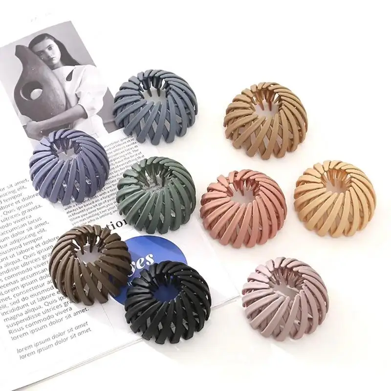 

New Round Top Hairpin Claw Bun Cage Minimalist Bun Holder Cage Hair Stick Girl Hair Accessories Hair Jewelry Headwear