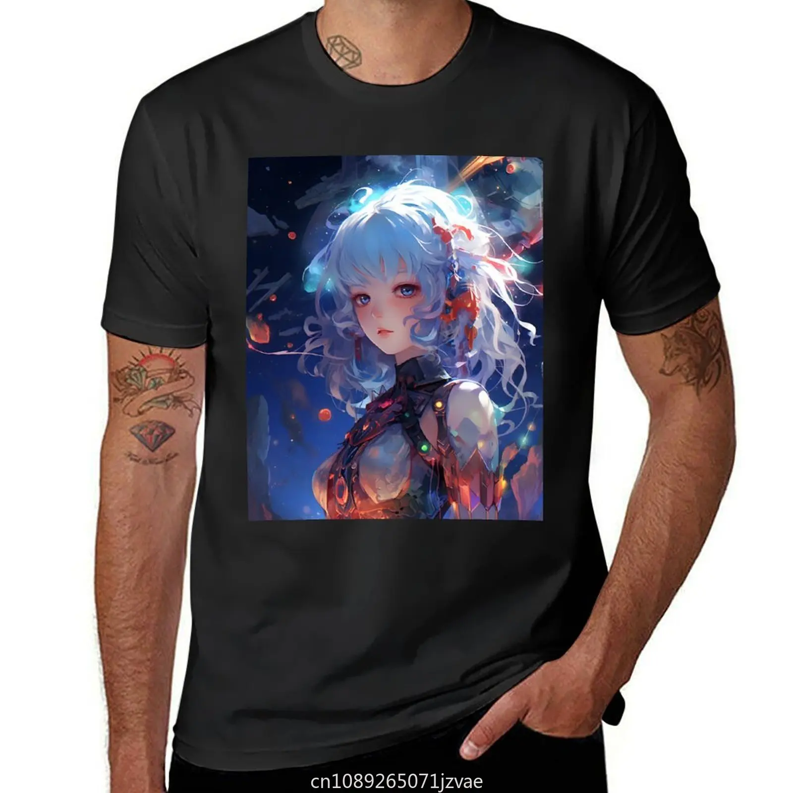 Cosmic Fantasy Anime Beings T-Shirt sublime hippie clothes heavy weight t shirts for men