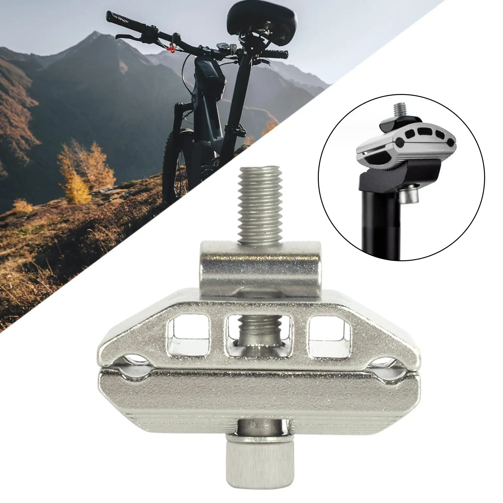 Bicycle Seat Post Head, Seat Pipe Screw, Bike Connection for Seat Tube, Easy