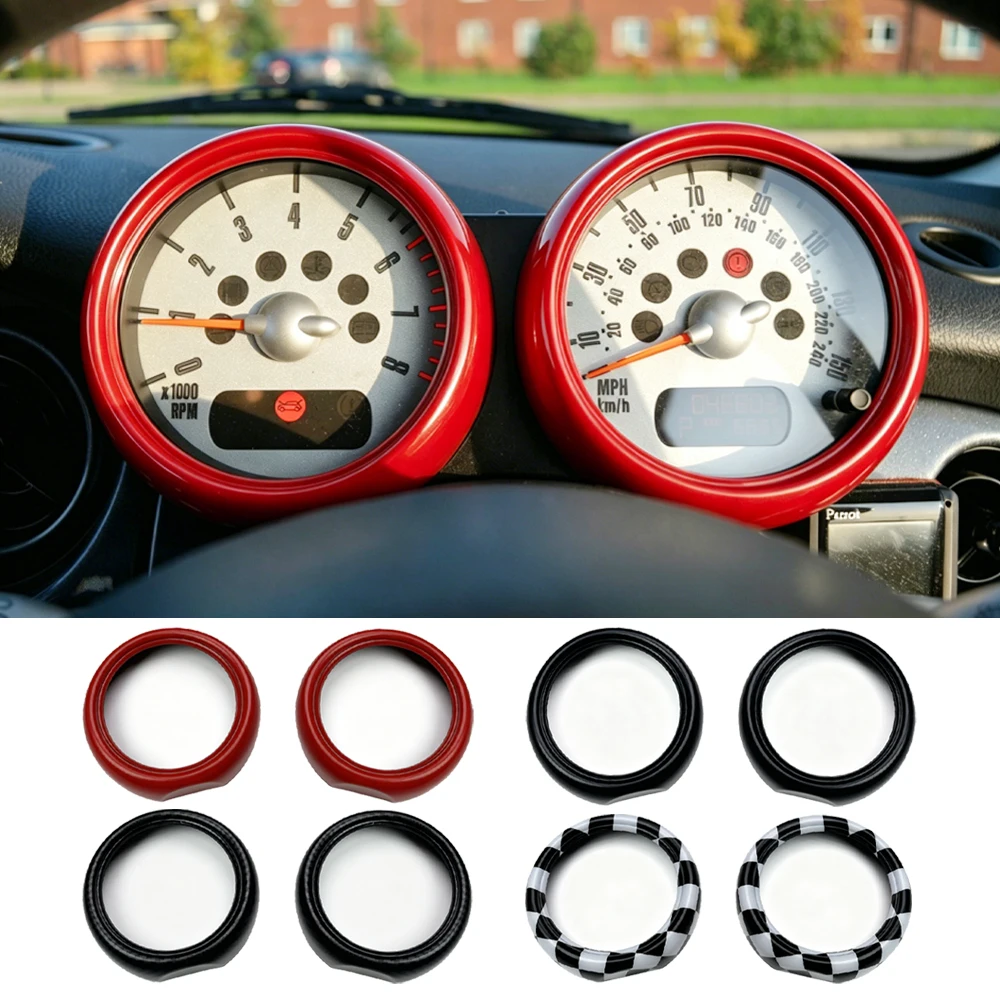For Mini Cooper R50 R52 R53 Interior Front Tachometer Cover Sticker  Car-Styling Auto Interior Accessories