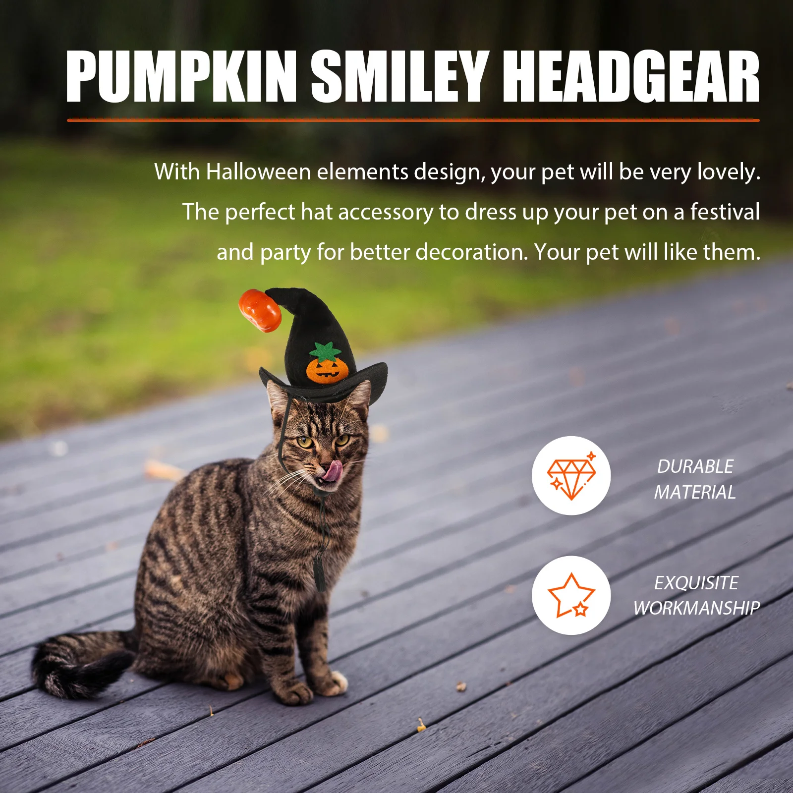 

Pumpkin Hat Pet Custom for Halloween Cute Kitten Puppy Dress-up Accessories Cat Decoration Party Dogs Hats Cats