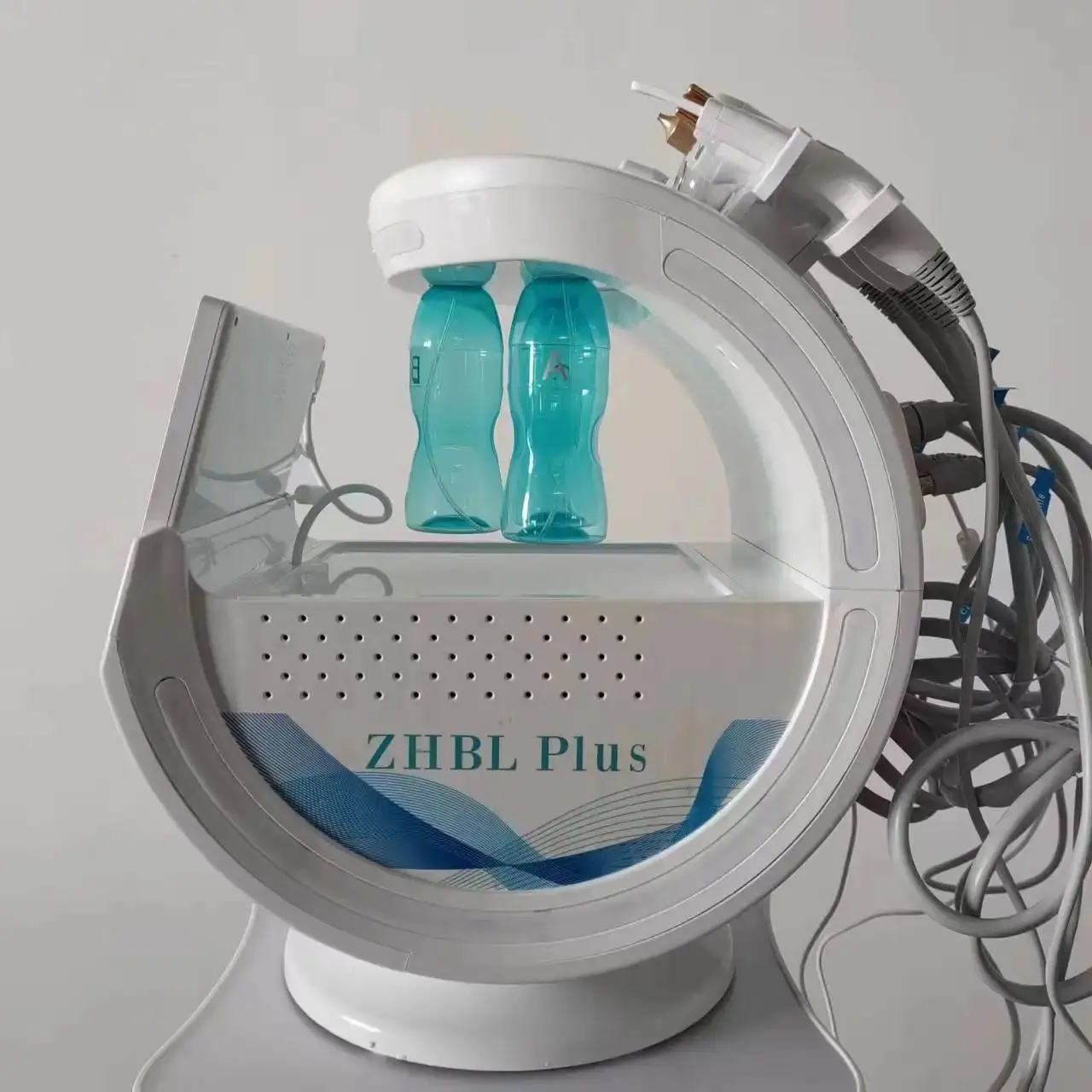 Ice Blue Magic Mirror Skin Analyzer Ce Multifunctional 7 in 1 Ultrasonic Skin Care Cryotherapy Microdermabrasion Machine