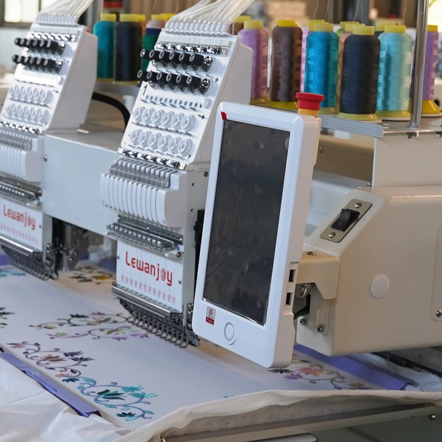 Economical Household Commercial Two Heads 12-needle Multifunctional Computerized Embroidery Machine