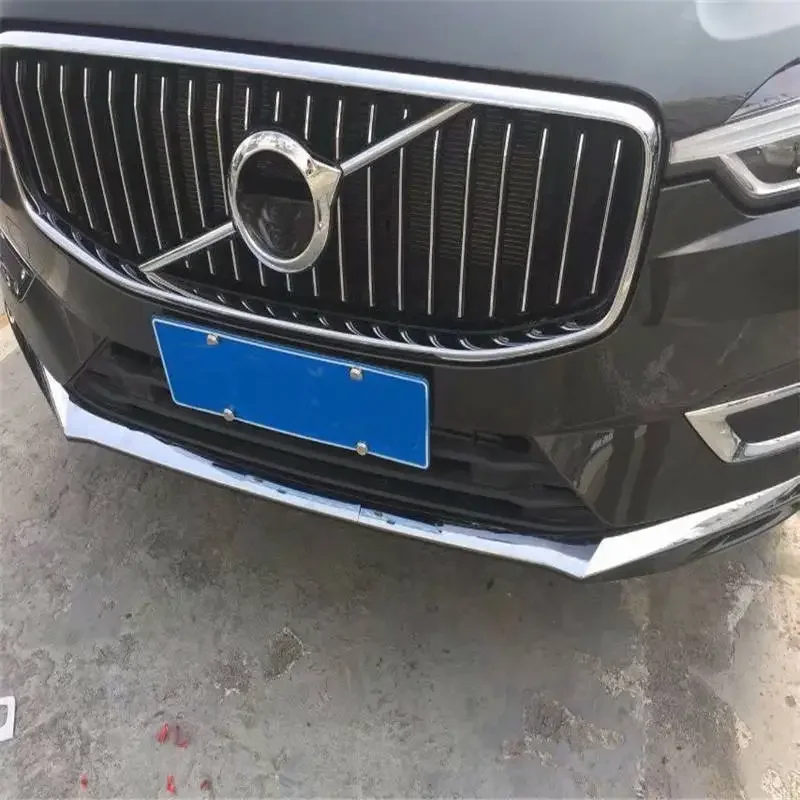 

WELKINRY For Volvo XC60 2nd Gen 2018-2021 ABS Chrome Front Car Head Face Bumper Airscoop Air Intake Vent Grille Cover Trim