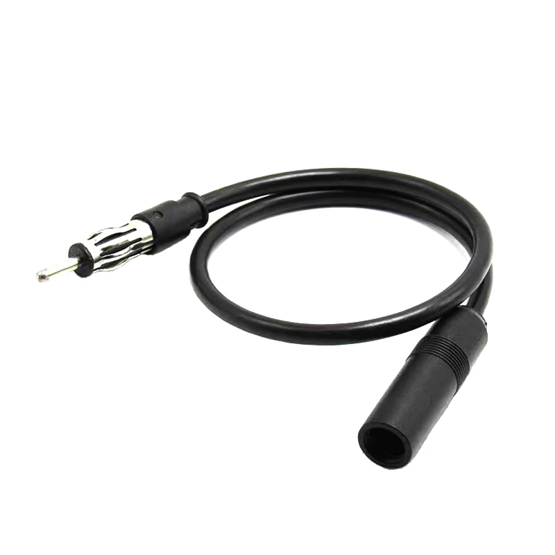 Car Radio Antenna Extension Cable 35cm 13inch Car FM AM Radio Car Antenna Extension Cable Cord DIN Plug Connector Coaxial Cable