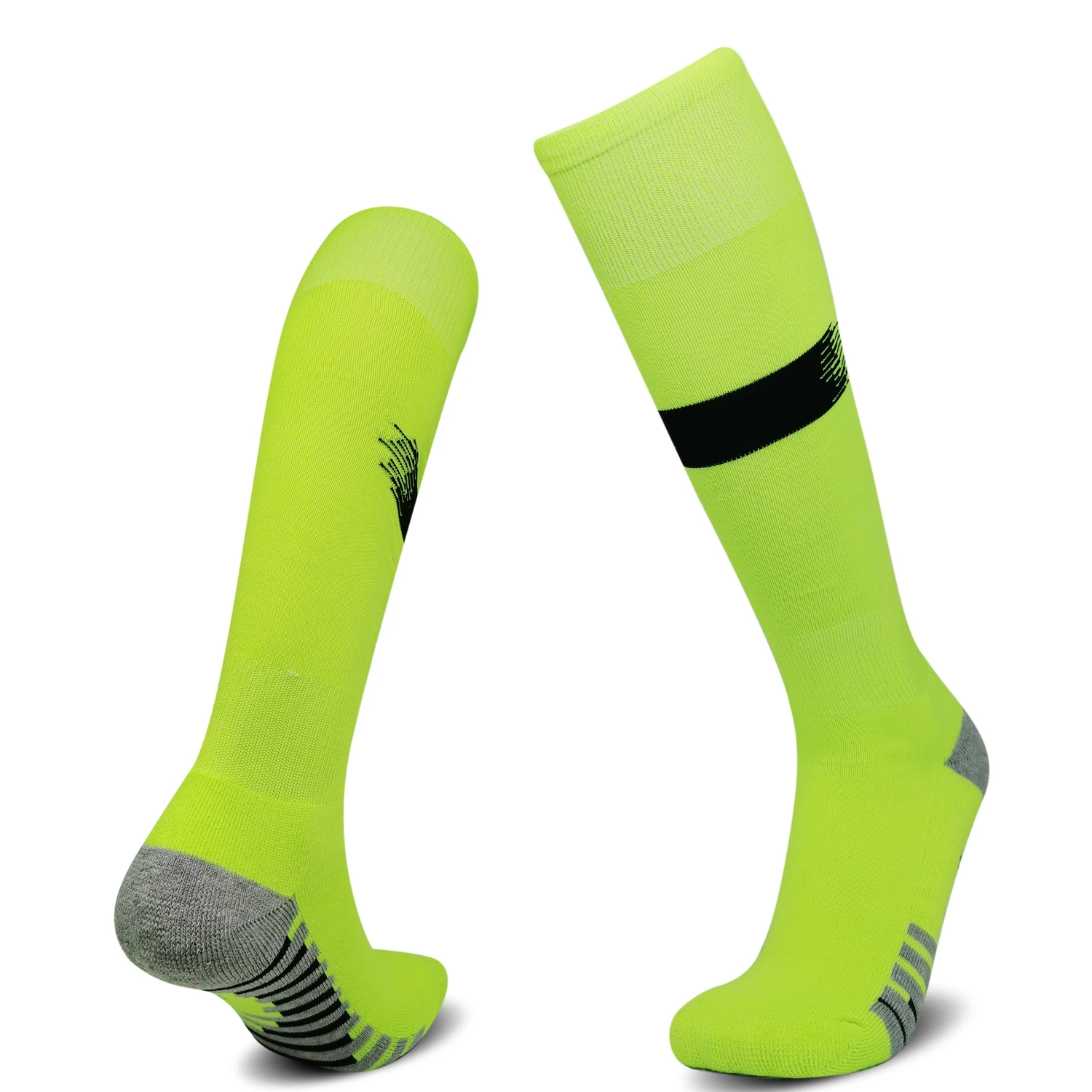 الكبار لكرة القدم الجوارب القطن تنفس الركبة عالية منشفة أسفل الدراجات التنزه الرياضة التدريب طويل الرجال النساء كرة القدم الجوارب