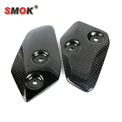 Motorcycle Carbon Fiber Foot Rests Protection Guard Cover Protector For Yamaha MT-07 MT07 FZ07 MT 07 XSR700 2013-2023