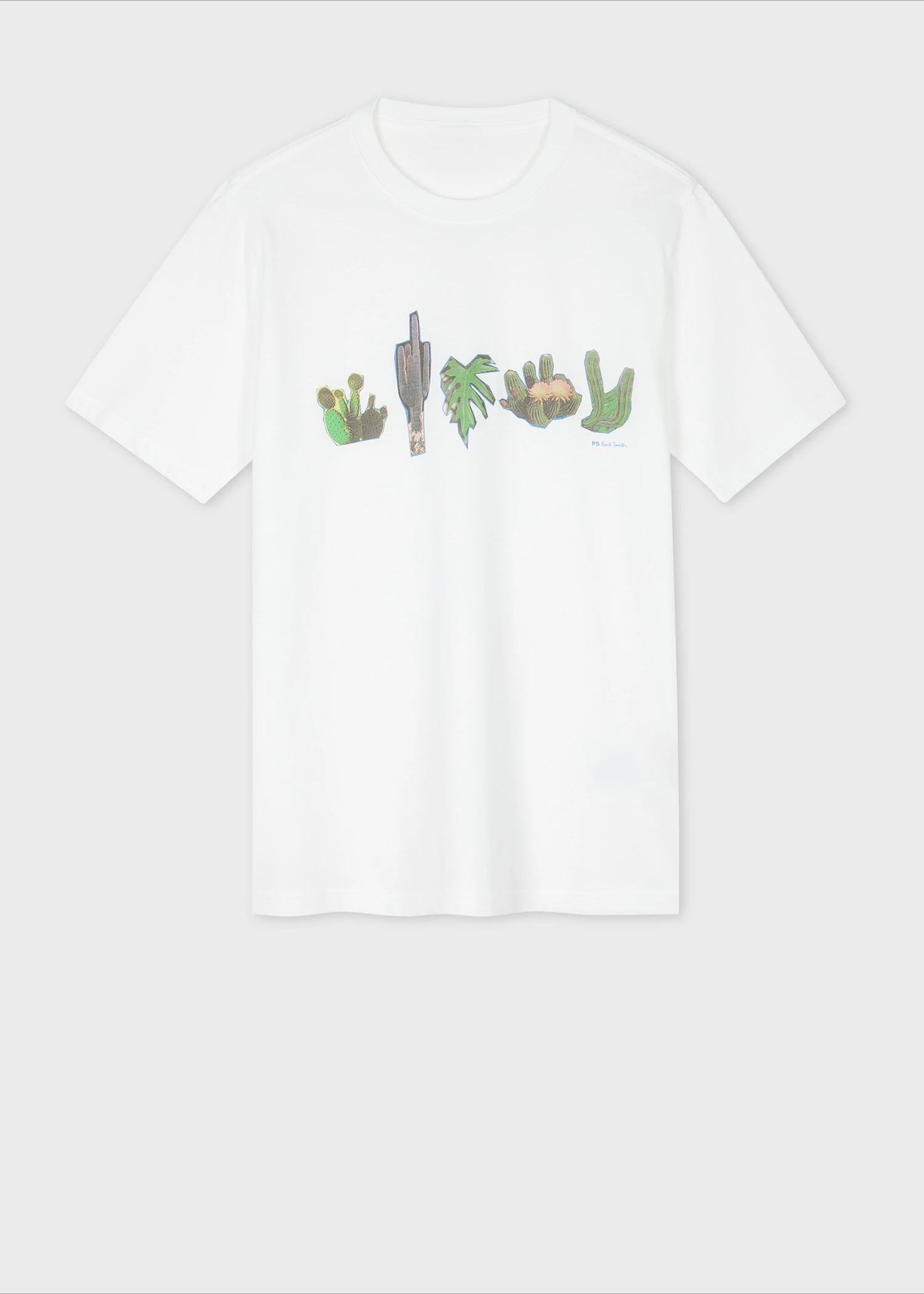 

Cactus graphic printed T-shirt Summer luxury brand cotton men's and women's T-shirt short sleeve