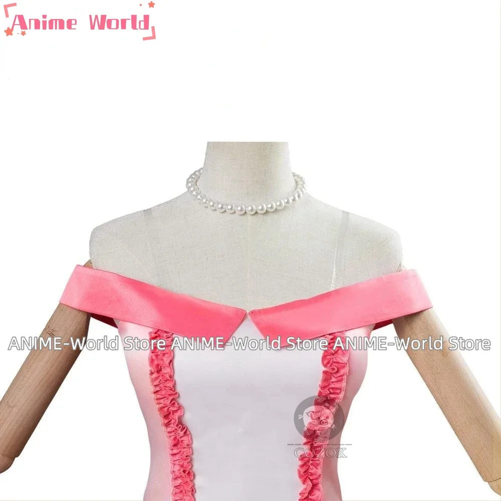 《Custom Size》Anime Ochako Uraraka Pink Party Dress Outfit Carnival Cosplay Costume