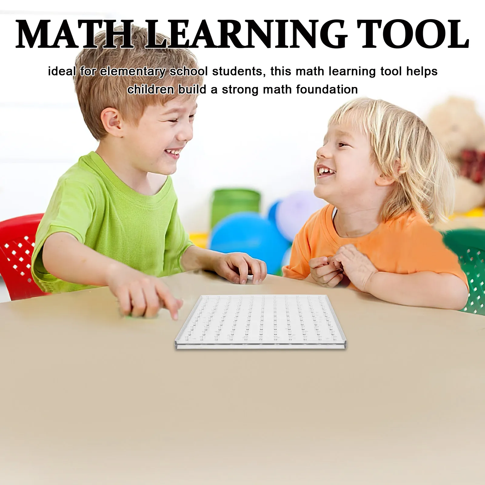 1Set Geoboard for Classroom Home Use Double-Sided Nail Board with Rubber Bands to Build Shapes Patterns Enhance Geometry