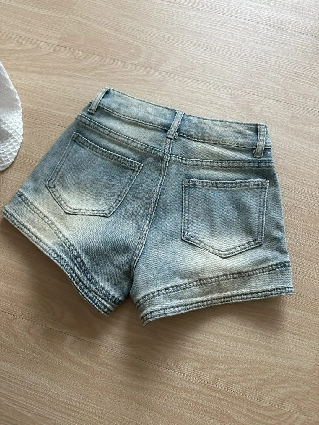 Women's Blue Mini Denim Shorts Vintage 2000s Y2k Gyaru High Waist A-Line Micro Jeans Shorts Hot Cowboy Pants Shorts Summer 2026