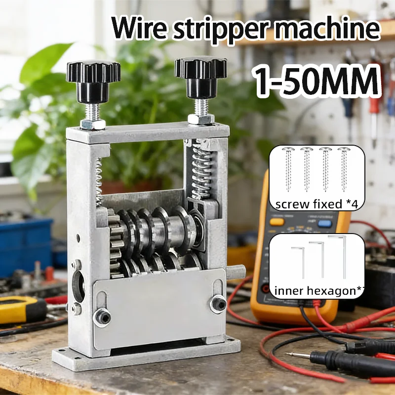 

Dual-Drive Wire StripperWire Stripping Tool for 1 to 50mm Scrap WireCopper Wire Stripper for Remaining Cables