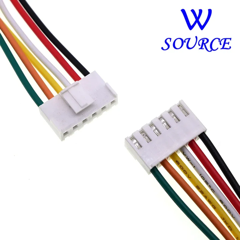 10Pcs JST Cable 22AWG VH 3.96mm Female Housing Plug Electronic Wire Single-end Connector 2/3/4/5/6/7/8/9/10Pin 20CM VH3.96 Cable