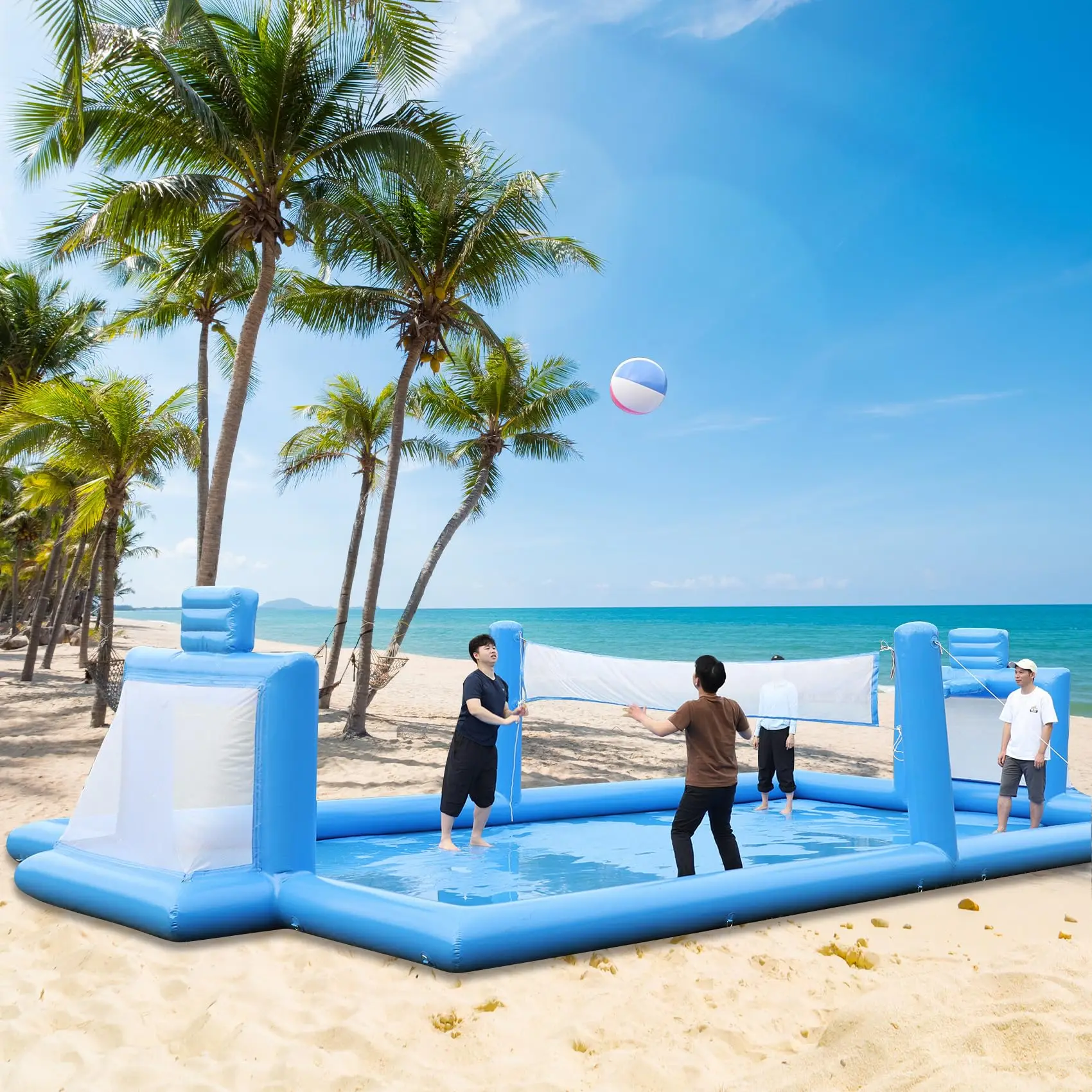 Inflatable Volleyball Pool 33FT Volleyball Court  Beach 2025