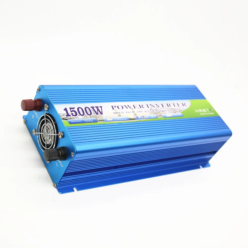 12V Inverter Sine Wave Pure Off Grid Solar Power Inverter 220VAC Output 1500W