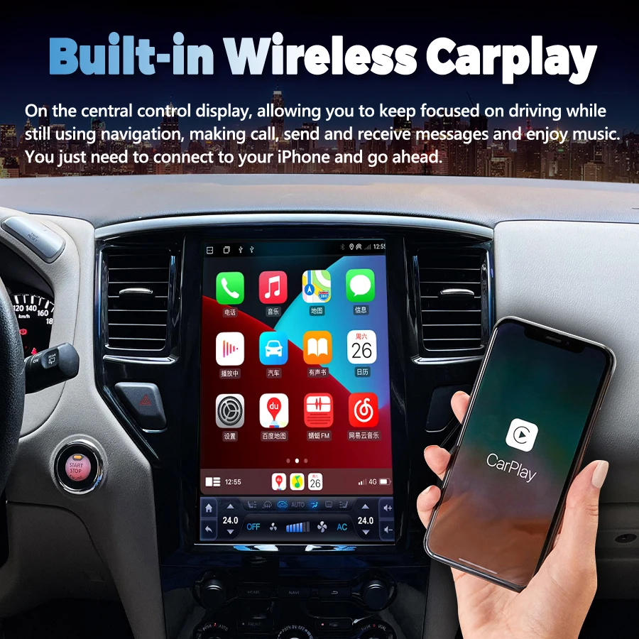 13 بوصة أندرويد 14 راديو السيارة لنيسان باثفندر R52 SL SV 2012-2019 مشغل فيديو لتحديد المواقع والملاحة Carplay شاشة تعمل باللمس ستيريو