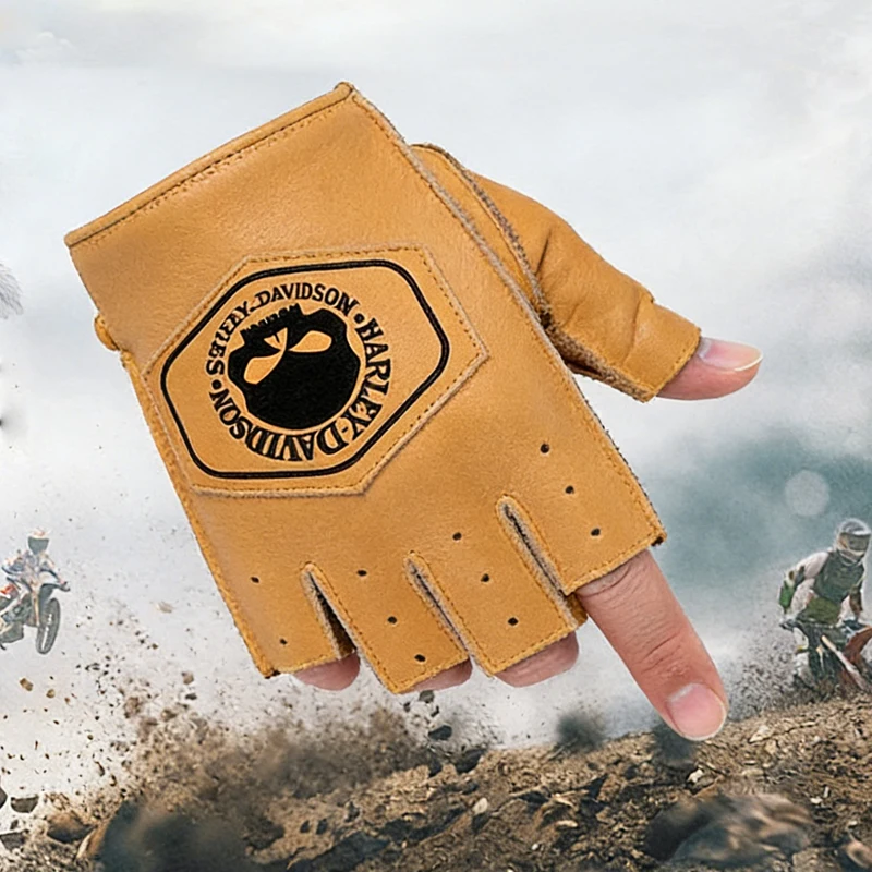 Guantes de medio dedo para motocicleta, guantes protectores transpirables para montar al aire libre, para Harley Davidson Pan America ADV PA1250 PANAMERICA