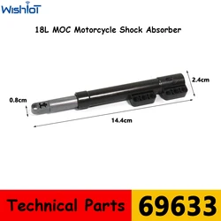 18L Spring Shock Absorber MOC Motorcycle Interior Assembles Educational Toy for Building Blocks Technical Parts 69633 6328490