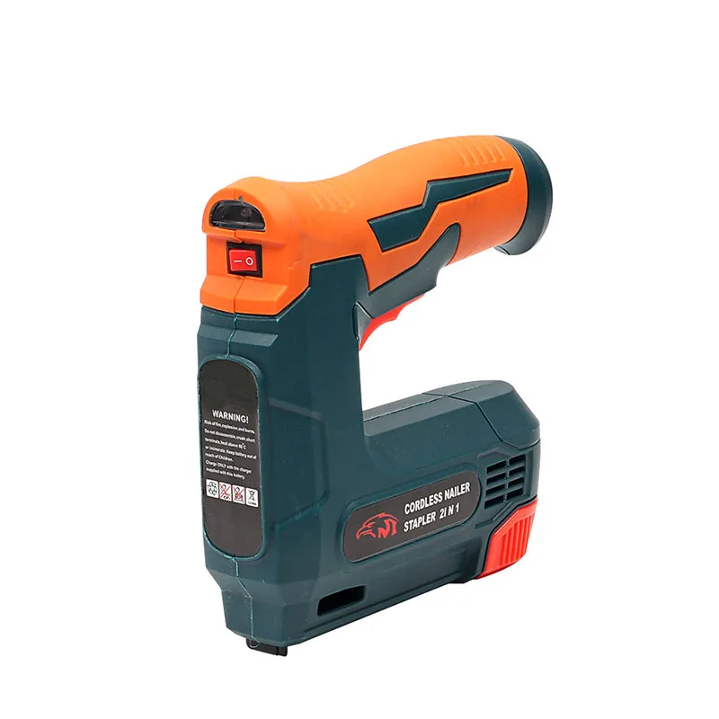 

2In1 Electric Straight Gun Portable Lithium Battery Staple Guns Charging Wireless Nail Gun Furniture Tool With Pure Copper Motor