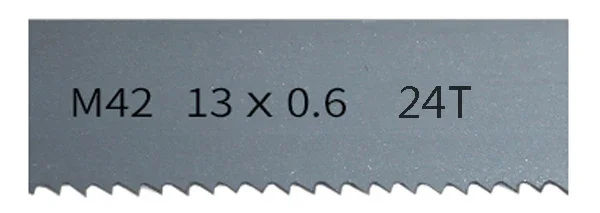 M42 bimetaal 1/2" bandzaagblad voor houtbewerking. 1140-2930 mm * 13 mm * 0,6 mm, met 6-14tpi bandzaagblad, ondersteuning voor maatwerk.