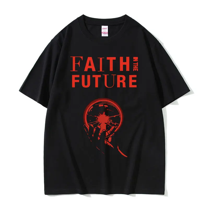 

Best Famous Faith in The Future Graphic Print Tshirt Male Oversized Cotton T-shirts Summer Men Women Casual Vintage T Shirts