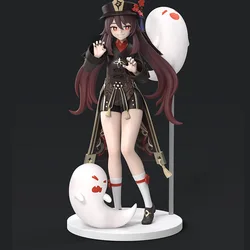 New 19cm Hot Game Genshin Impact Anime Girl Figure Hu Tao Action Figure Figurine Collection PVC Model Doll Children Toys Gifts