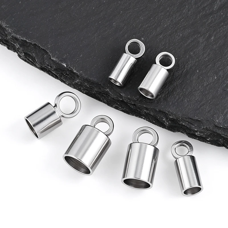 40Pcs Stainless Steel Integrated Bucket Pendants With Loop Not Fade For Handmade DIY Bracelet Necklace Jewelry Supplies