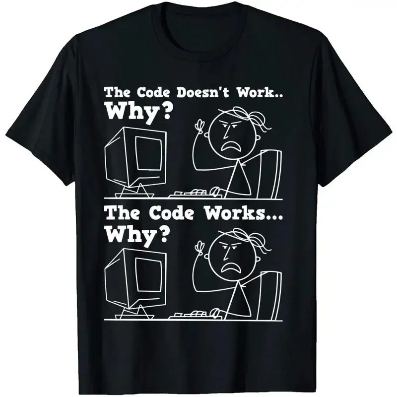 The Code Doesn'T Work Why T Shirt Computer Geek S Software Engineer Nerd Programmer Coding