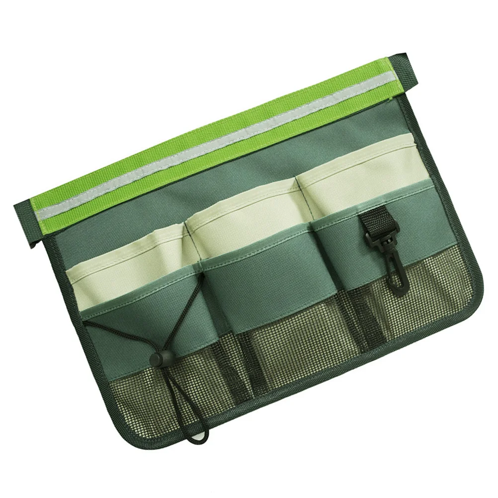 

Waist Tool Bag Reflective Stripe Multi-Purpose Garden Fanny Pack Durable Easy Clean Sturdy Construction Multiple Pockets