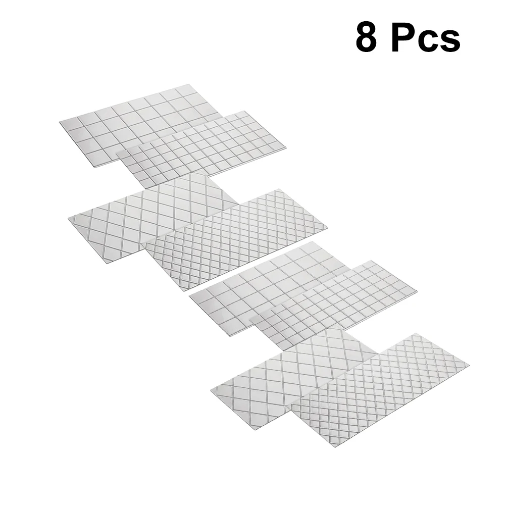 

8 pcs Grid Pattern Cake Molds Reusable Baking Mold Fondant Stamp Diy Chocolate Pudding Jelly Mold For Home Kitchen Bakery Use