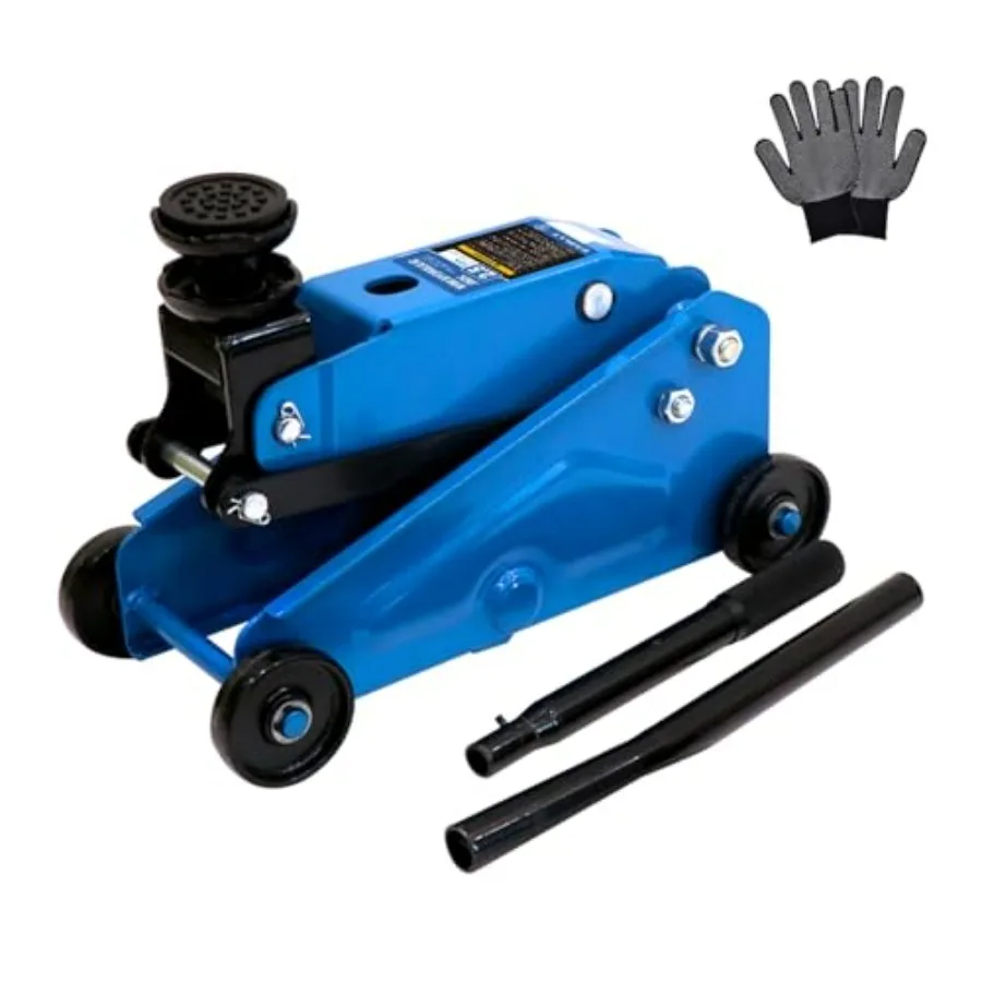 

Mini Hydraulic Floor Jack 2.5 Ton with Hghtening Gasket Lifting Range 4.13-17 Steel Gray Compact Design for Automotive Repair