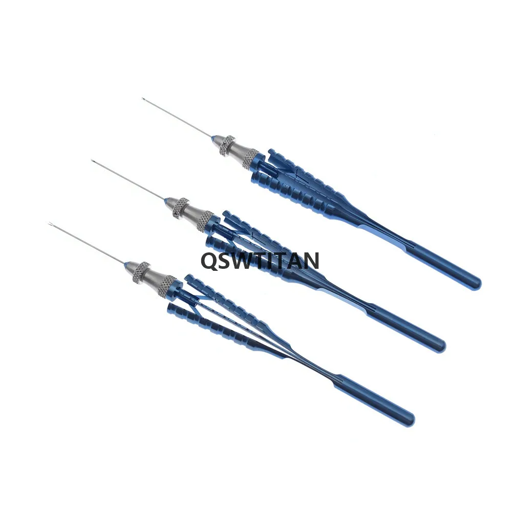 1pcs Titanium Ophthalmic Retinal Capsulorhexis Forceps Removable Head 23G 25G Virtreo-Retinal Instruments