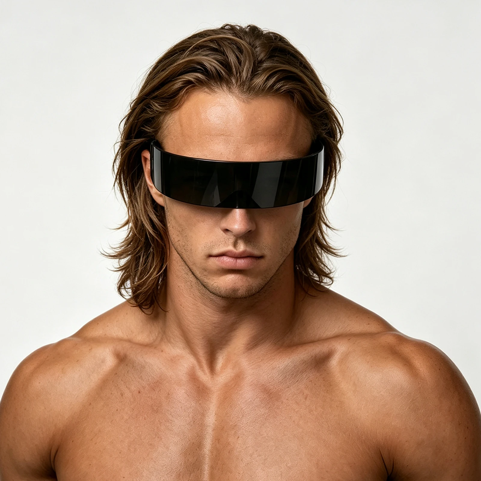 Futuristische Spiegelvisier-Sonnenbrille für Männer und Frauen Cyberpunk Shades Y2K Punk Rave Party Bühnen-Cosplay Spiegelgläser ﻿ – Detail 7