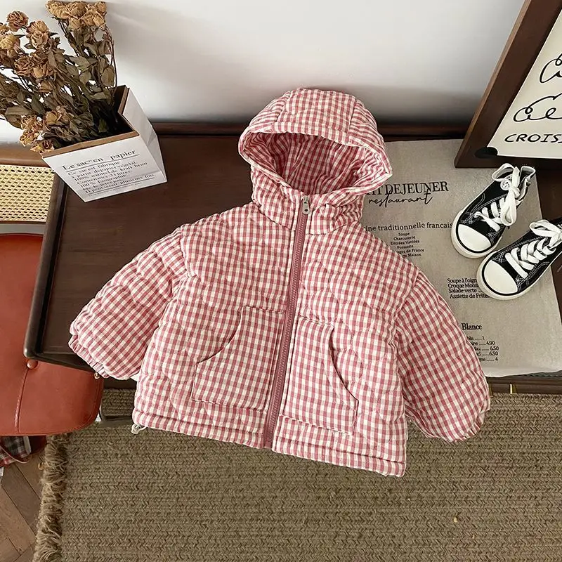 

Children's down Coat Long Sleeve Puffer Jacket Thick Warm Winter Parka for Boys And Girls Kid's Clothing Outerwear