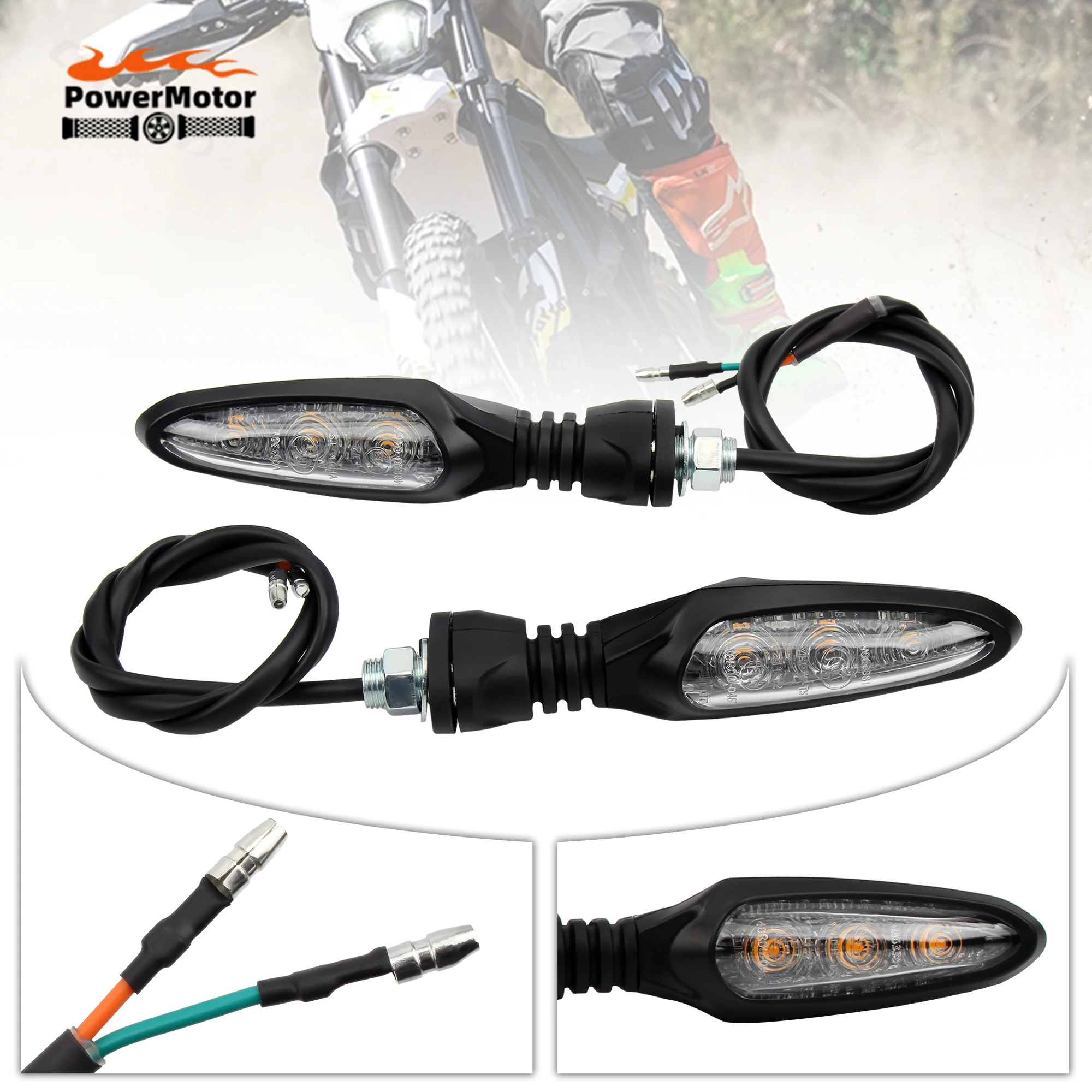 

Enduro Motorcycle Left and Right Turn Signals For Surron Parts Ultra Bee E-Bike Dirt Bike Motocross LED Modified Accessories