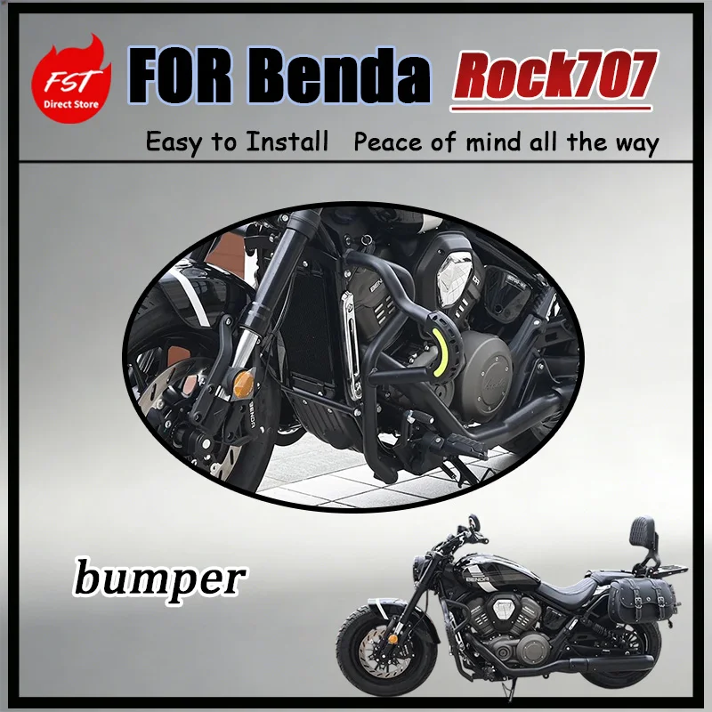 For Benda Rock 707 Full-vehicle-specific Crash Bar Modification Kit for Motorcycles Contour-Fitting Design