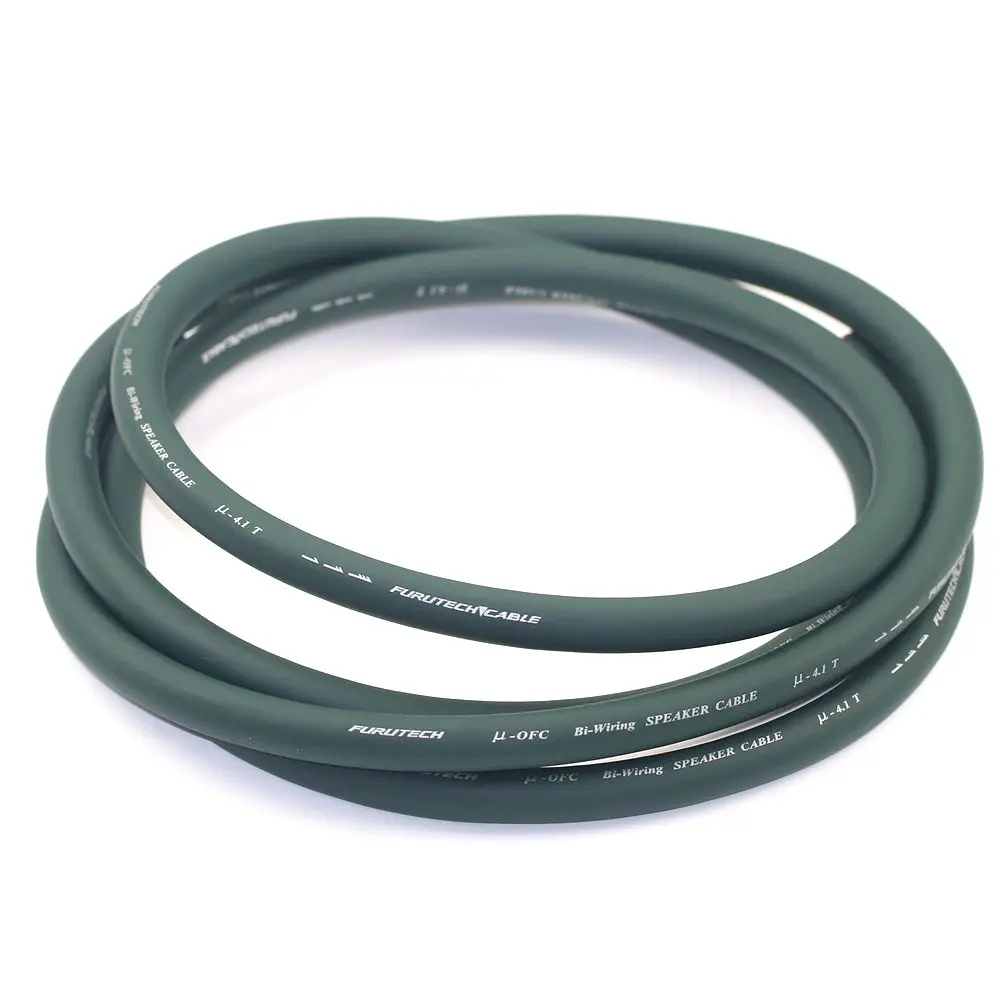 Furutech-كابل مكبر صوت أوديوفيلي أصلي ، كابل مكبر صوت محيطي رئيسي ، مكبر صوت مزدوج الانقسام ، كابل كبير ، 4 نواة