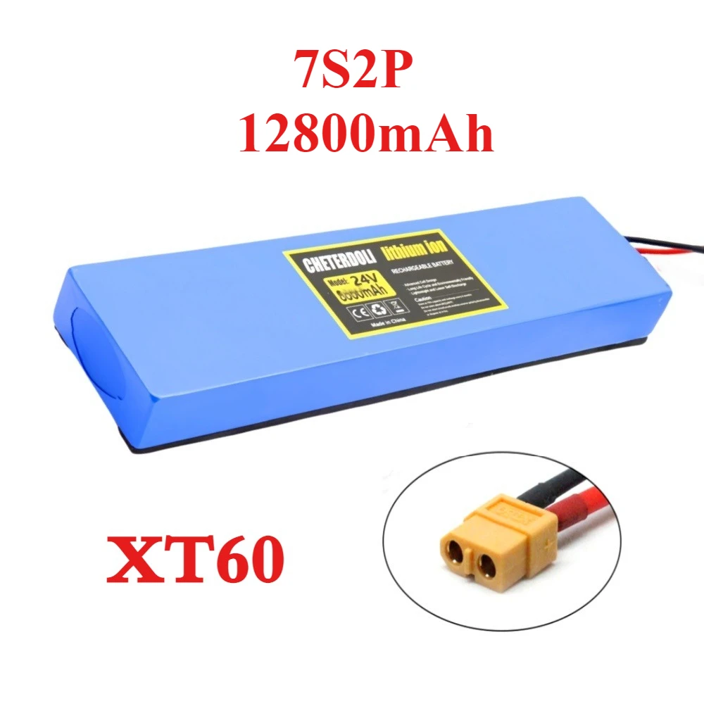 Aleaivy 7S2P 24 V 12,8 Ah 18650 Lithium-Ionen-Akku, 29,4 V 12800 mAh Lithium-Ionen-Akku, geeignet für Elektroroller und Fahrräder 10