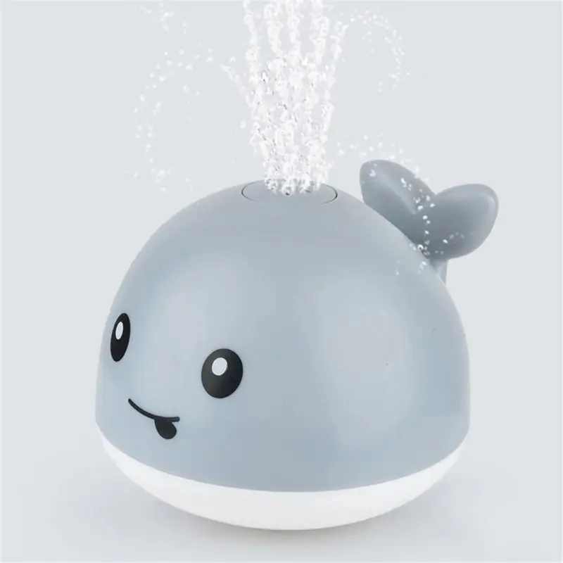 Induction Water Spray Ball Baby Light Bathtub Toy Spray Water Whale Toys Water Reaction Flashing Baby Bathroom Toys