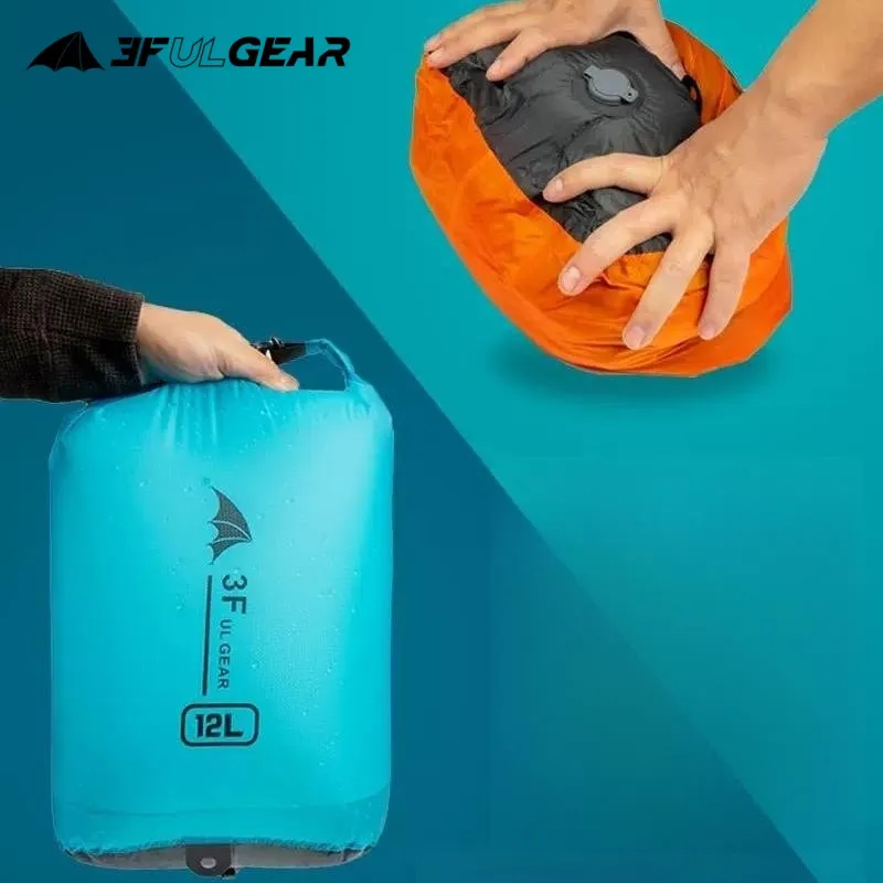 3F UL Gear Exhaust Drifting Storage Bag Stream Tracing Swimming Tourism Compressing Waterproof Bag Outdoor Hiking Dry Bag