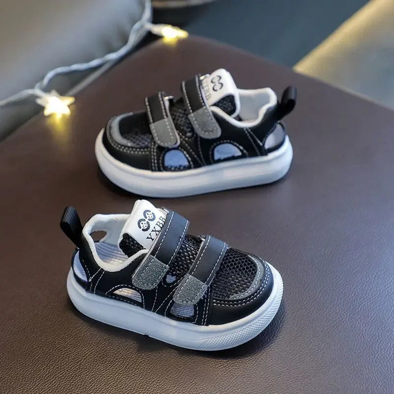 

Girls Sandals 2025Spring New 1-6Year Old Child Sandals Mesh Breathable Sandals for Boys Non Slip Soft Sole Kid Shoe صنادل 유아 샌들