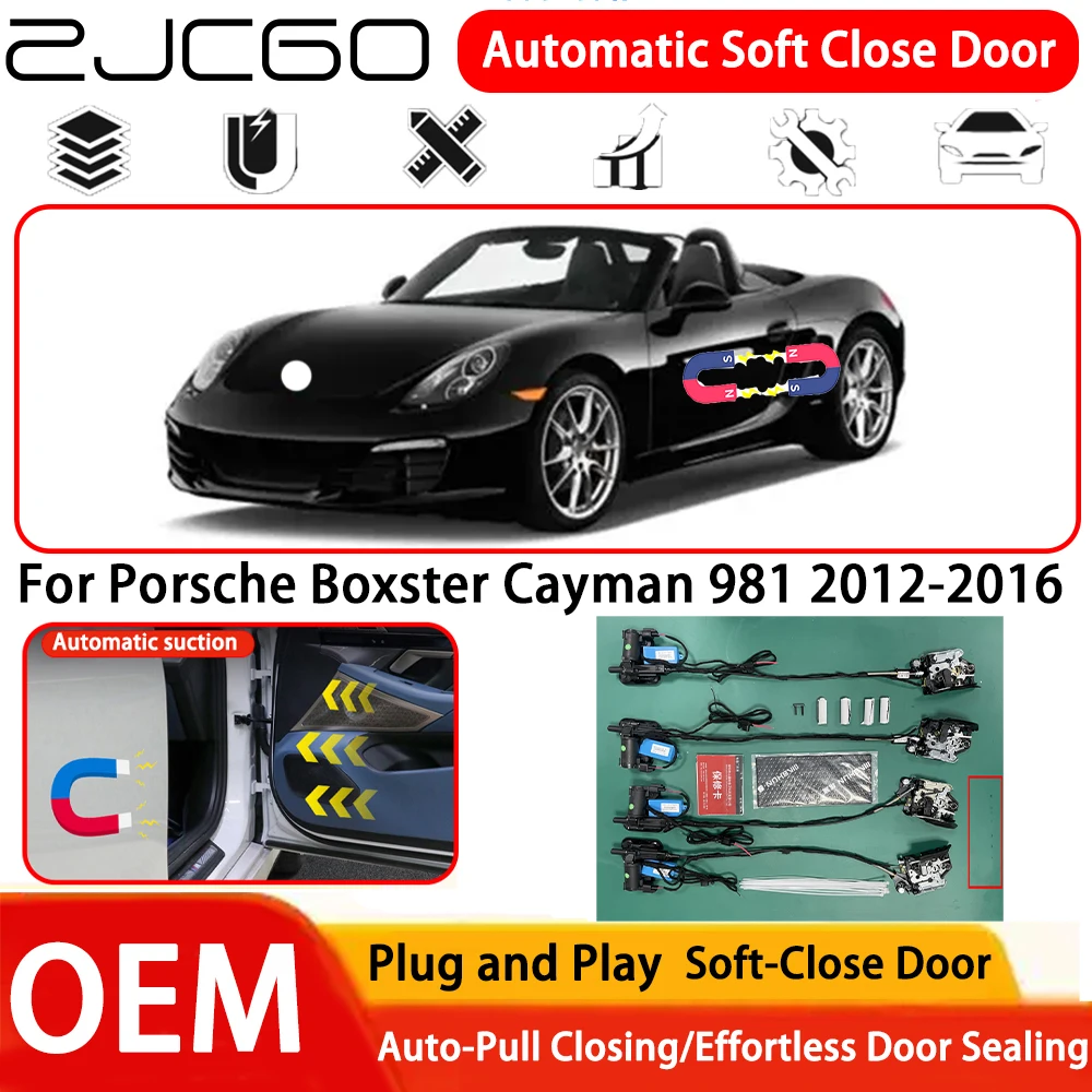 

for Porsche Boxster Cayman 981 2012-2016 OEM Plug and Play Automatic Electric Soft Close Door Comfort Closing System