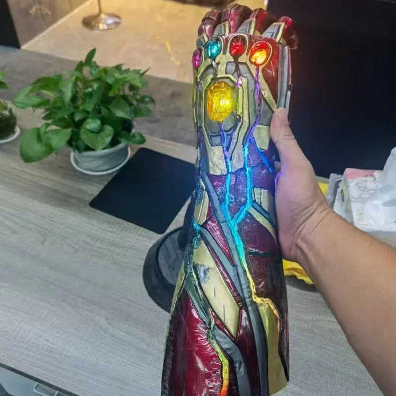 Cosplay 62cm Mark 85 Hand Arm MK85 Unlimited Gloves with LED Light Luminous Resin Statue Desktop Model Home Decor Ornament Gift