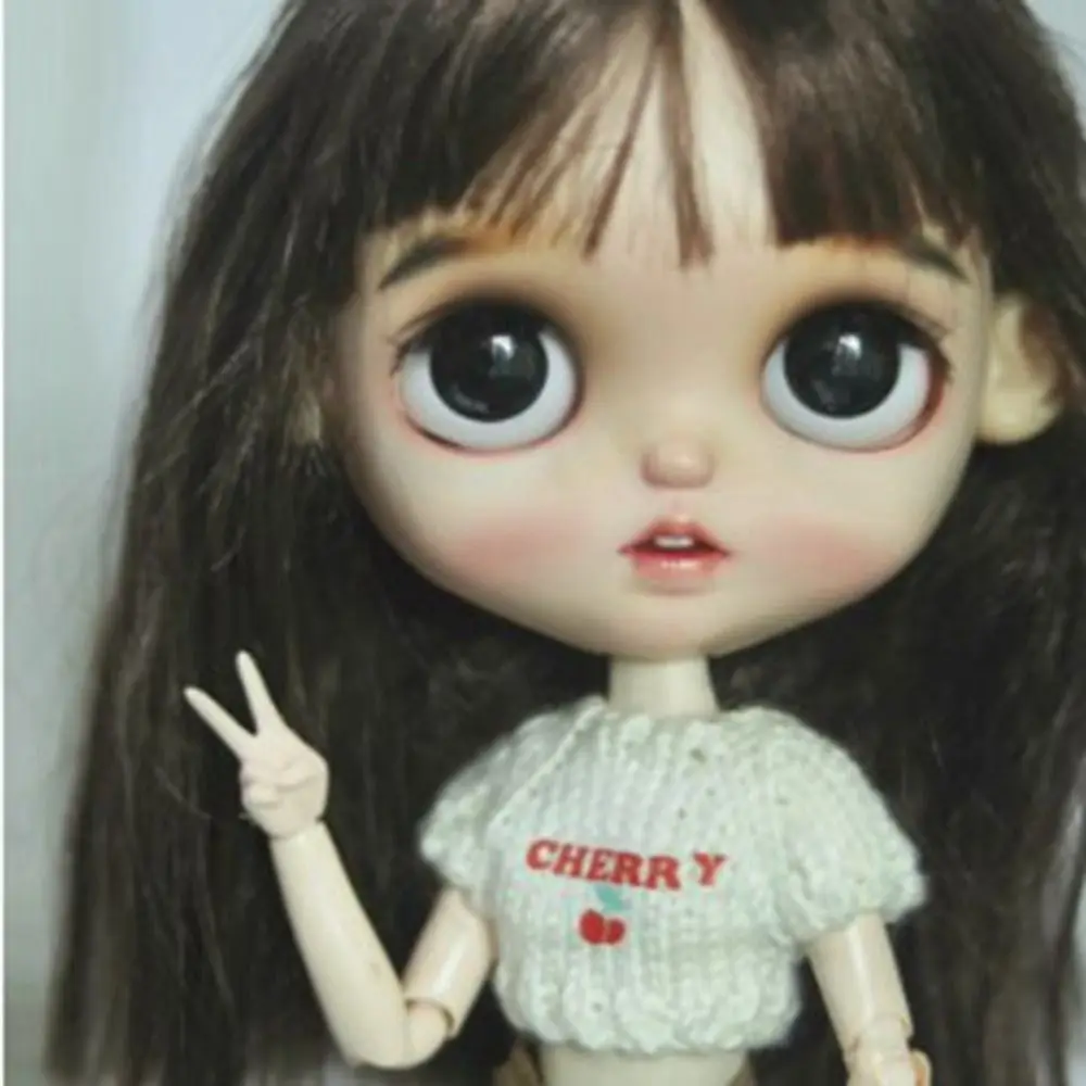 Mode Korte Trui Kleding Casual Leuke Mini Prinses Truien Tops DIY Accessoires Handgemaakt voor 1/6 BJD Poppen