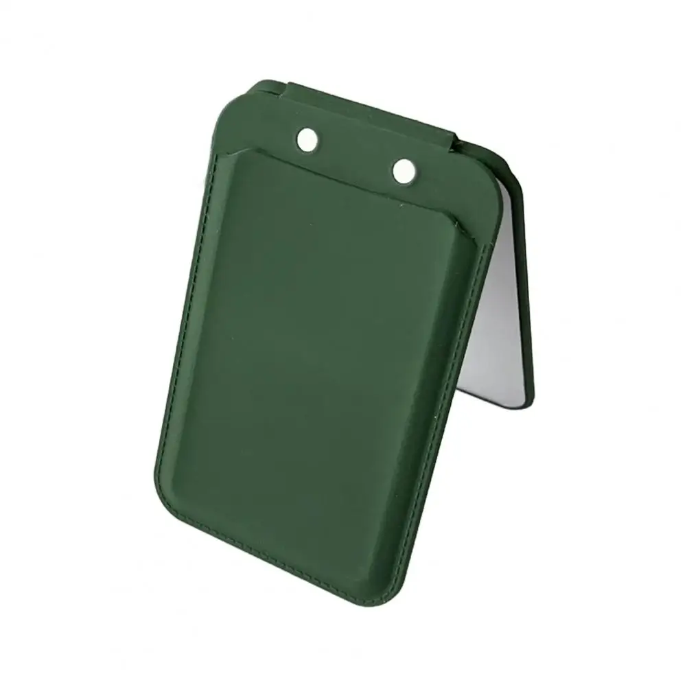 กระเป๋าสตางค์แม่เหล็กสําหรับผู้ถือบัตรแม่เหล็กพร้อมกระจกขาตั้งโทรศัพท์สําหรับ Magsafe 12/13/14/15/16 Dual ใช้ Slim Organizer