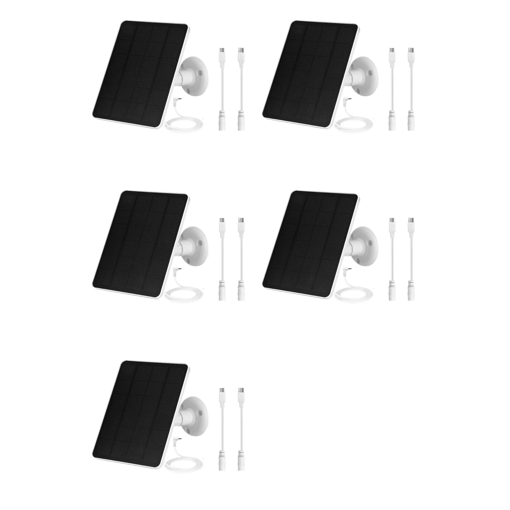 

Солнечная панель ABBP-5X для уличной камеры видеонаблюдения, водонепроницаемые солнечные панели мощностью 5 Вт для Ring Spotlight Cam Plus/Pro