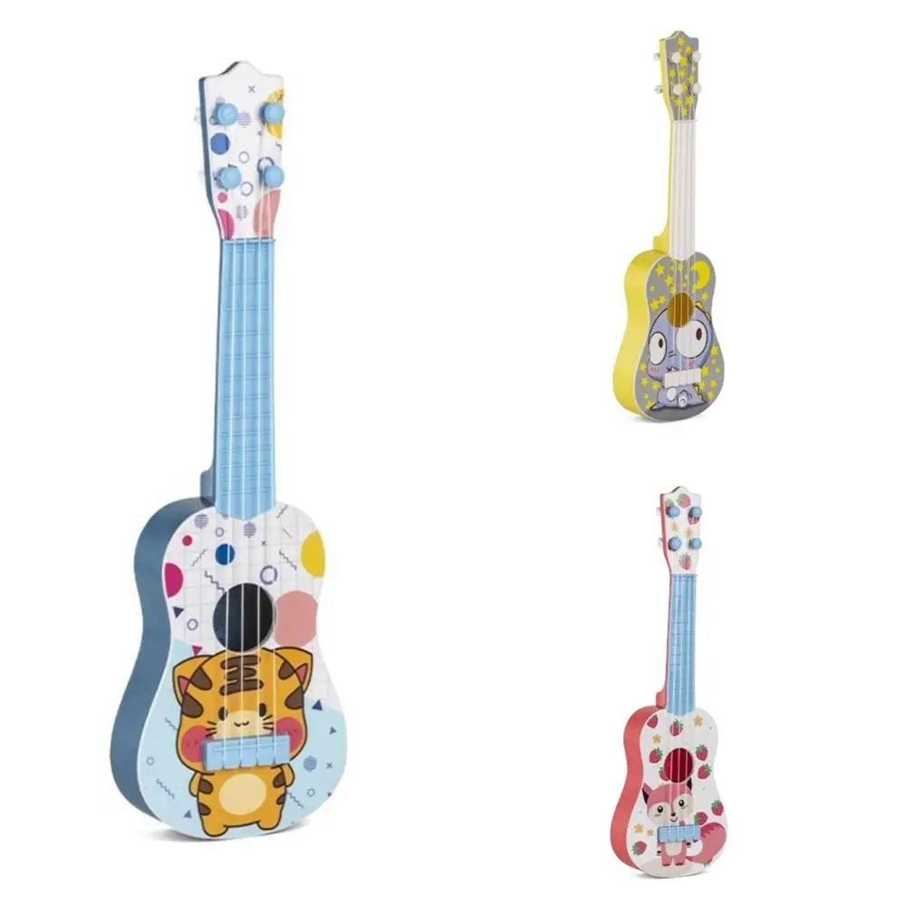 Playable Birthday Gift Rhythm Training Tools Mini Plastic Children Guitar Ukulele Beginners Guitar Toy Musical Instrument