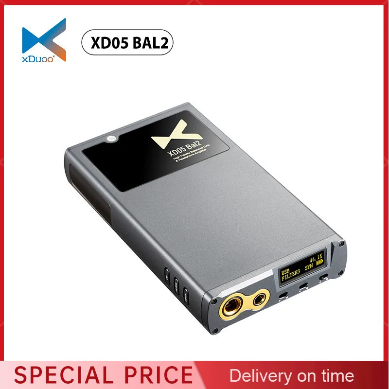 XDUOO XD05 BAL2 Amplificador portátil DAC e fone de ouvido Bluetooth 5.1 XU316 Amplificador decodificador de porta balanceada de 4,4 mm