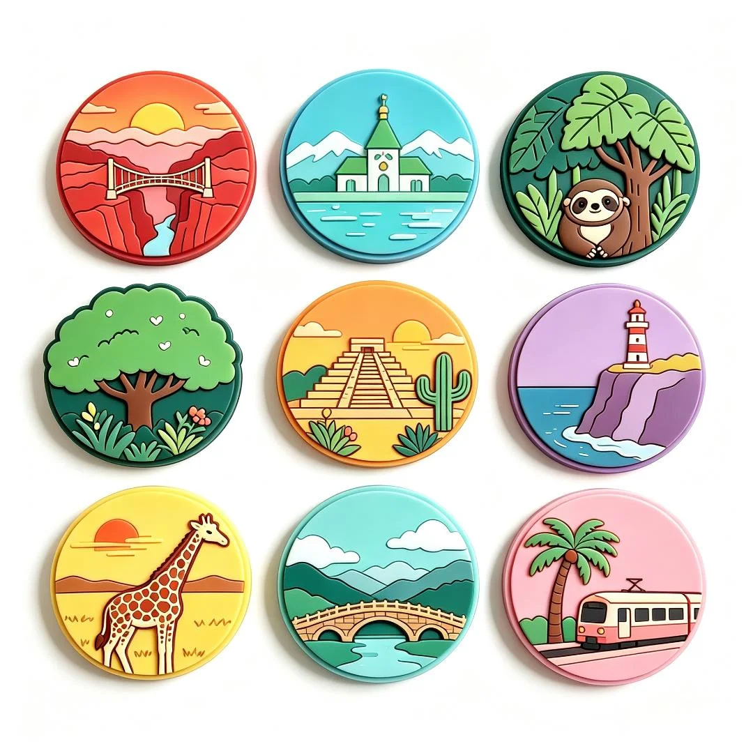 Custom PVC Soft Magnetic Refrigerator Sticker Personalized Durable Fridge Magnets Waterproof Washable Rubber Refrigerator Decor